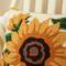 Glitzhome® 14" Fall Hooked Sunflower Pillow